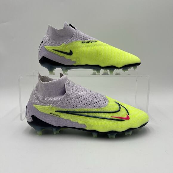 Mens Size 6.5 Nike Phantom GX Elite DF FG P Volt Grey Soccer Cleats FD0261 705 - Picture 1 of 5